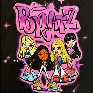 Y2K electric bratz black graphic T-shirt, new with tag